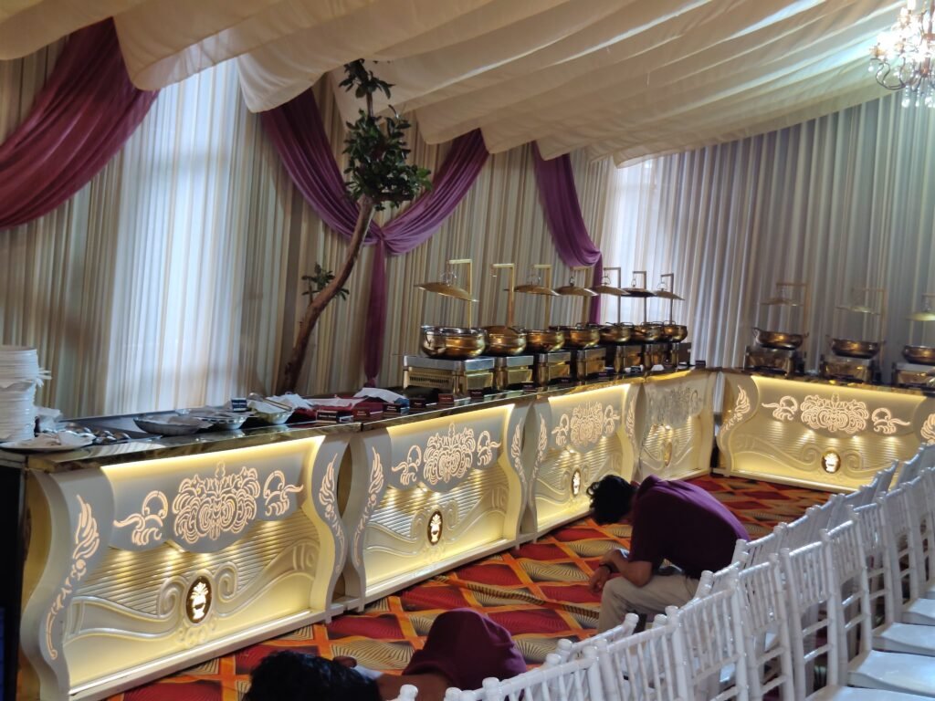 Luxury Buffet Counter Setup by The Royal Caters